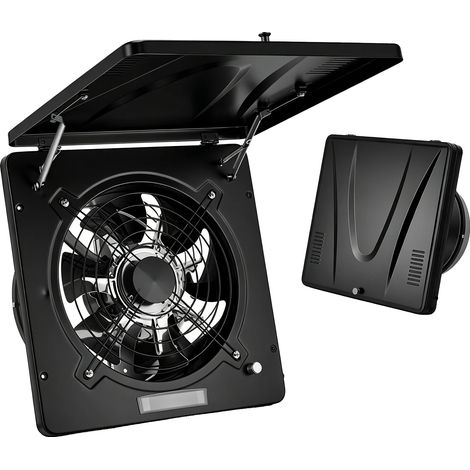 Ventilador extractor de aire, alta circulación de aire, funcionamiento silencioso, negro. (1/2)
