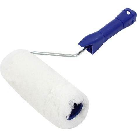 Pinceau à rouleau peinture poignée en plastique bleu 6'' pour décoration maison