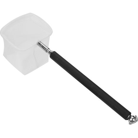 Mini canne à pêche réglable pour aquarium, crevettes, extensible de 20 à 57,5 cm (carré noir) (1/5)