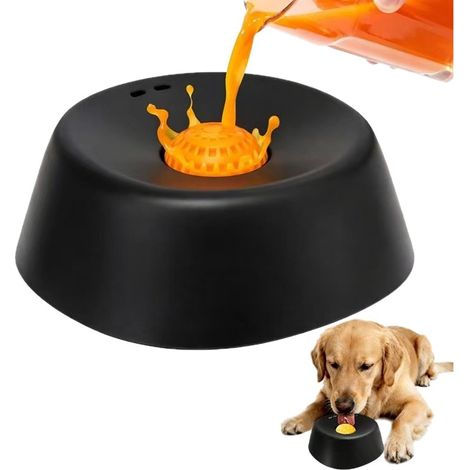 Bol à Lécher pour Chien, ABS Gamelle à Alimentation Lente, Manger Lentement avec Roll Ball, Gamelle Anti Glouton, Robuste Bol à Alimentation Lente, pour Aliments Liquides et Friandises (1/5)