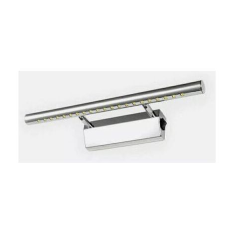 FENOPLASTICAApplique murale LED 40 cm avec finition miroir en acier inoxydable - lumière blanche, interrupteur intégré, design moderne et économique. (1/5)