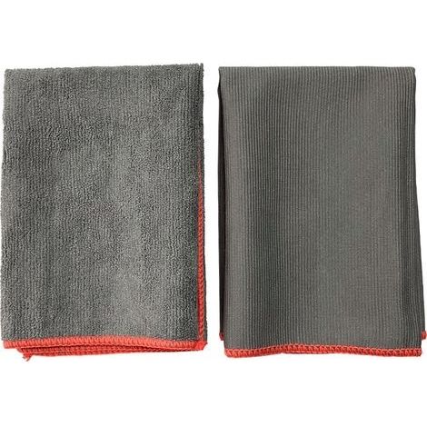 35 x 35 cm Chiffons Magique en Microfibre, Torchon de Nettoyage Poussiere, Lingette Essuie pour Cuisine Voiture Menage Verre Vitre Vaisselle, Serviette sans Trace Non Pelucheux, Gris, 3 Pcs (1/3)