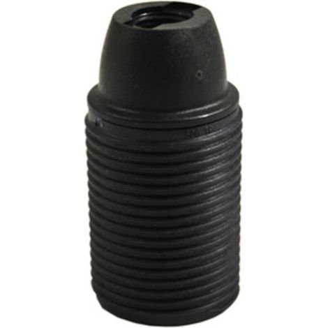 PORTALAMPADA NERO E14 FILETTATO. Prezzo per 1 pezzo.