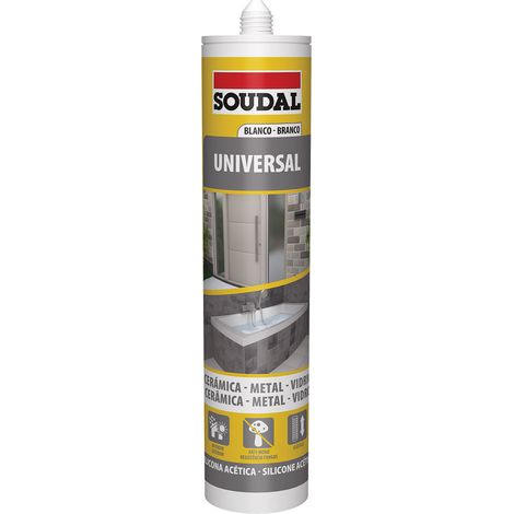 Silicona Acetica Soudal silicone U Transp. (1/3)