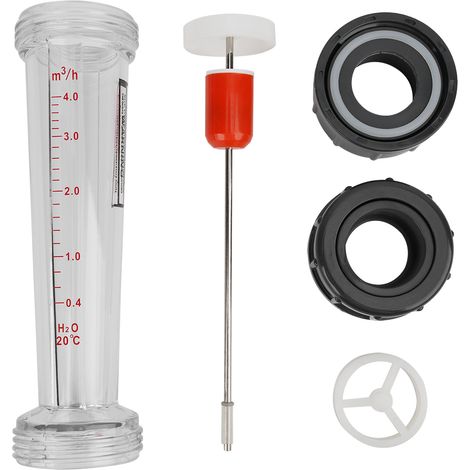 Débitmètre à eau LZS-32(D) en plastique, plage 0.4-4 m H, pour contrôle de débit liquide (1/5)