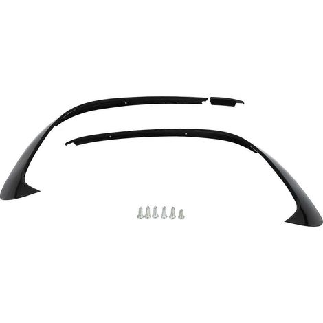 3x Spoiler Avant Noir Brillant Bas de Bouclier Lèvre en ABS pour Mercedes Classe A W176 AMG Line A45 2015-2018 Remplacement (1/5)