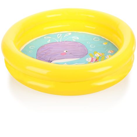 Piscine gonflable pour enfants avec 2 anneaux, pour une utilisation dans le jardin, pour jouer dans l'eau pendant l'été.-AquaForge (1/5)