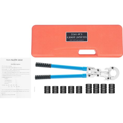 Pinza crimpatrice per tubi PEX, costruzione di alta qualità, design girevole a 360°, CW-1632 (1/2)