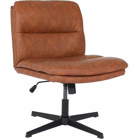 Home Deluxe Silla giratoria retro LUYA - marrón/cognac