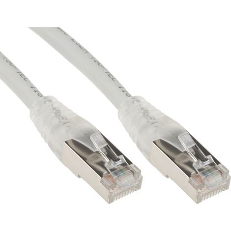 Câble cat 6 Avec connecteur / , F/UTP, gaine LSZH Gris, 5m ( Prix pour 1 )