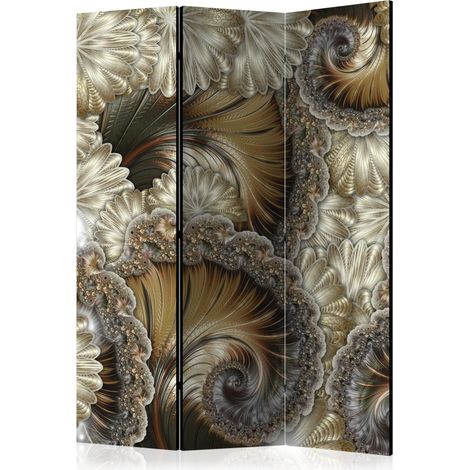 Paravento - Golden hand-held fans [Room Dividers] - 135x172 (1/4)