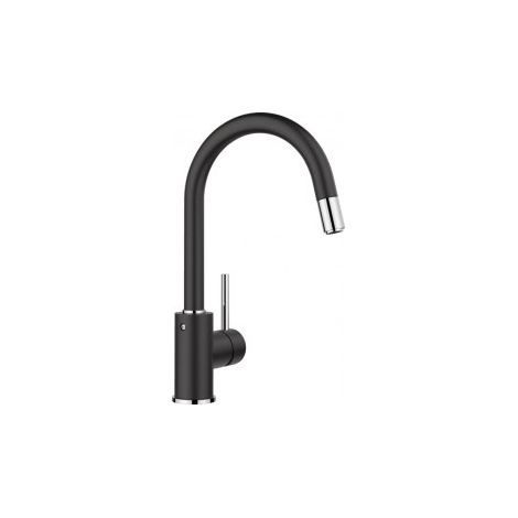 MIDA-S Miscelatore Silgranit-Look con bocca girevole a 360° + doccetta estraibile, Antracite (521455) (1/5)