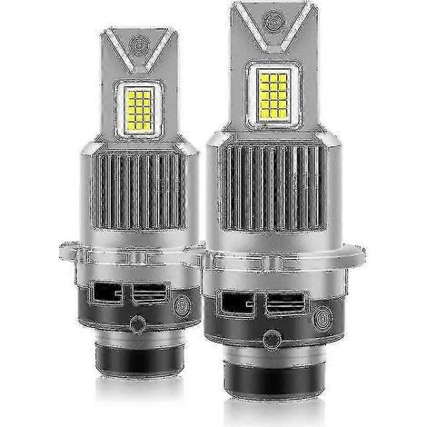 Ampoules de phares LED D4s D4r D2r D2s, kit de conversion blanc 6000K, remplacement facile des phares xénon HID, compatible Canbus, sans erreur, neuf avec