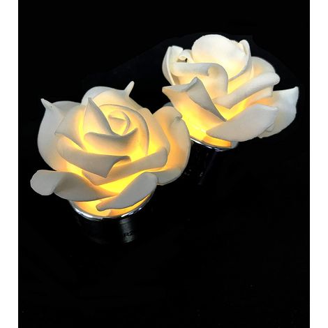 Teelicht weißrosa LED -Kerze (1/2)