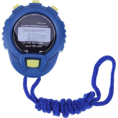 Chronographe LCD, Minuterie Numérique, Chronomètre, Compteur De Sport, Odomètre, Montre, Alarme (1/4)