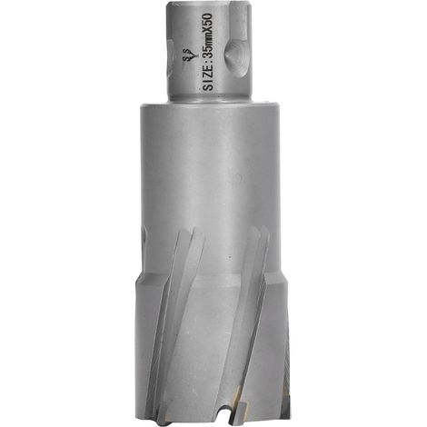 Foret trépan magnétique 50mm profondeur, coupe aluminium cuivre, fraise annulaire 35mm/1.38in, outil perçage industriel. (1/5)