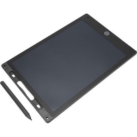 Ardoise LCD à écran couleur 12 pouces pour enfants, tablette à dessin effaçable, tableau magnétique sensible à la pression avec stylet, noir (1/5)