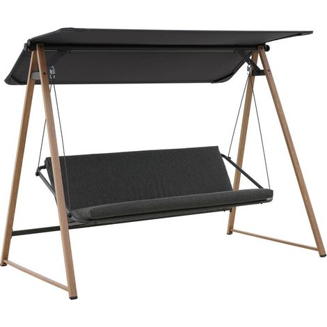Gartenschaukel Soly Honey & Charcoal - 224 x 135 x 173 cm