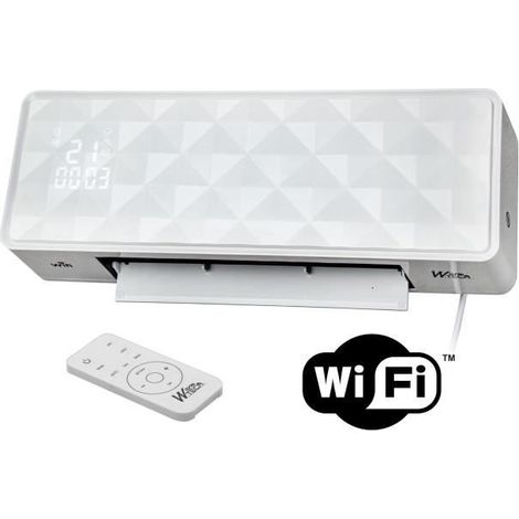 Electric wall heater - 2000W - WARM TECH - Ceramic - WiFi - 240V - Up to 50m3 - White (1/4)