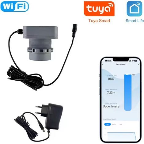 Tuya Misuratore di Livello Acqua a Lunga Distanza Smart WiFi per Serbatoio (1/5)