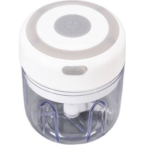 Wiederaufladbarer USB-Zerkleinerer (250 ml) von Ginger, elektrische Knoblauchmühle, Babynahrungs-Mixer, weiße Küchenmaschine mit integriertem Akku (1/5)