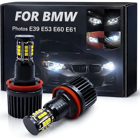Pack Angel Eyes LED H8 160W 360° BMW E70 / E71 / E60 / E61 / E63(07-) / E64(07-) / E90LCI / E92 / E93 - Garantie 3 ans