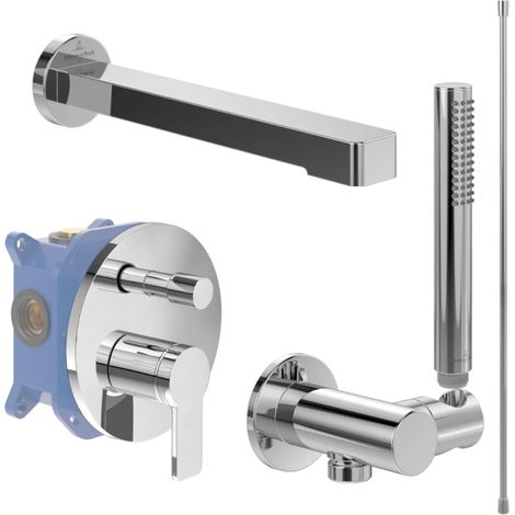 Ensemble robinet bain encastré VILLEROY ET BOCH Architectura chrome
