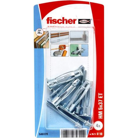 Plafonddübel mit Schraubenlasche HM 5x37 PV, 4 Stück