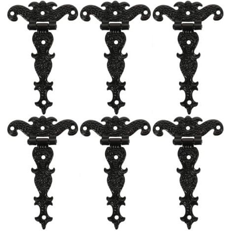 Charnières Rétro En Alliage De Zinc Lot De 6 Pièces Quincaillerie Pour Portail Et Clôture En Bois Pour Fixation Stable Idéales Pour Portes Et Projets De Bricolage (1/5)