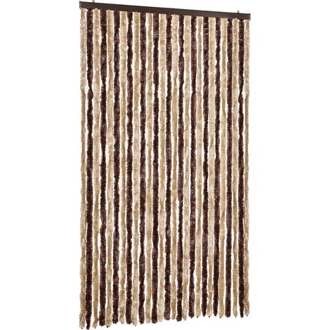 Moustiquaire,Rideau anti-moustique beige et marron clair 118x220 cm chenille CFW28508 (1/5)