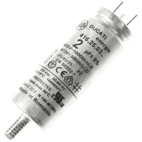 CONDENSATEUR 2 OU 2.5 ΜF 450V POUR LAVE VAISSELLE BRANDT - 32X0293