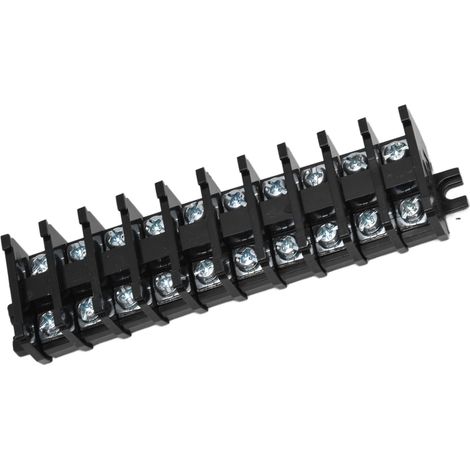 Bloc de jonction 200 pièces pour rail DIN, coupe-circuit 20A 600V, connexions électriques en cuivre (1/5)