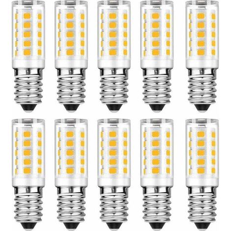 Confezione da 10 lampadine LED E14 - Bianco freddo 6000K - 5W - Equivalente a una lampadina a incandescenza da 50W - 500LM - Non dimmerabili NPTERBL
