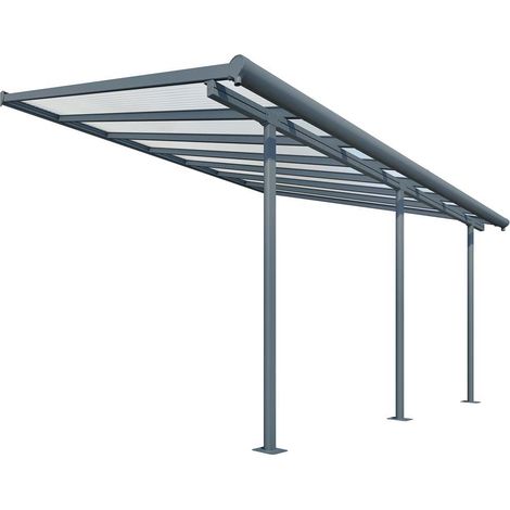Palram - Canopia Aluminium Terrassenüberdachung Sierra Anthrazit 299x555x305 cm (1/10)