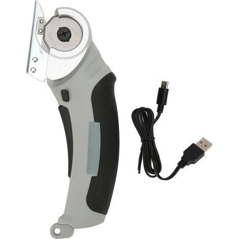 Geräuscharme, multifunktionale, kabellose elektrische Rotationsschere für Stoff, Teppich, Leder, Filz und Papier (1/5)