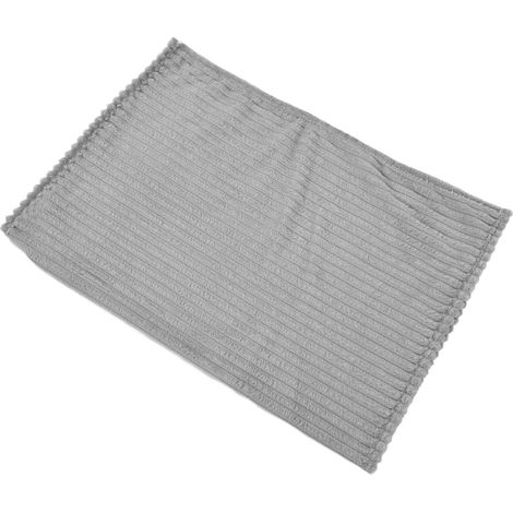 Couverture unie en polaire, couverture d'été pour climatisation, couverture cadeau en microfibre, jeté de canapé gris pour yoga. (1/5)
