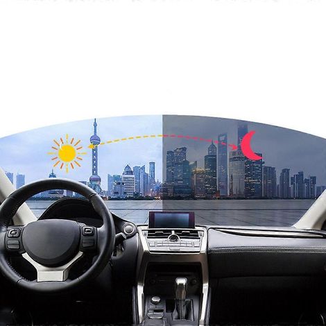 Film solaire photochromique Sunice Smart Changed VLT 69 % - 25 %, pour vitres de voiture. Accessoire auto, pare-soleil autocollant 21 x 30 cm. (1/5)