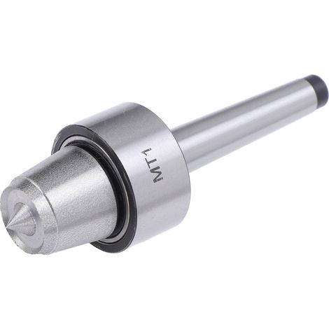 Contre-pointe tournante MT1 en acier inoxydable pour tours à bois et à métaux (1/5)