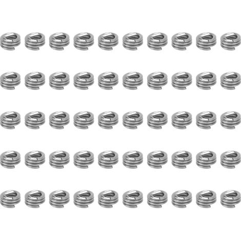 50 pièces Insert fileté pour filetage, douille de renfort, outil de réparation et d'ajustement des trous de vis, unité US 6‑321D (1/5)