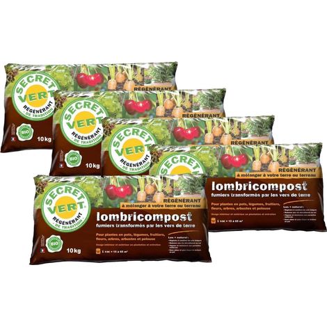 Terreau lombricompost régénérant Lot de 5 (1/3)