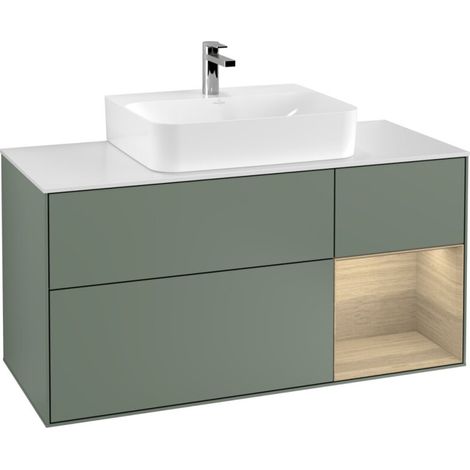 Villeroy & Boch F171PCGM Meuble sous-lavabo Finion F17