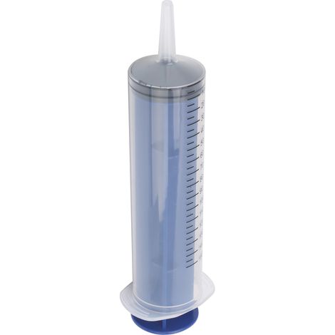 Seringue en plastique de grand diamètre avec tubulure, outil de mesure jetable, 150 ml (1/5)