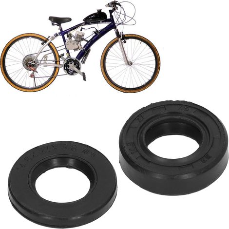 Zwei Öldichtungen, 15 mm + 14 mm, geeignet für Motorräder mit 2-Takt-Motor. (1/5)