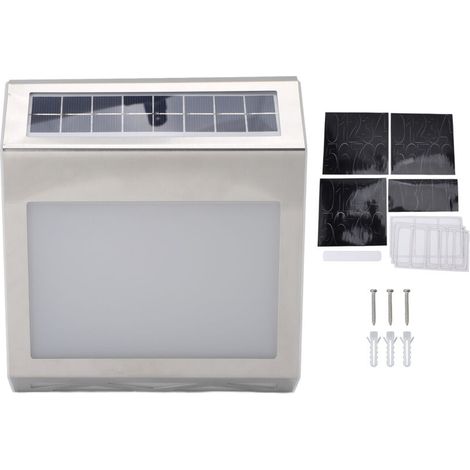Éclairage Solaire de Numéro de Maison LED Étanche à Fixer au Mur pour Entrées Jardin -KZQ