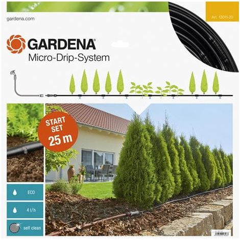 GARDENA Kit d'arrosage goutte-à-goutte pour rangées de plantes M (13011-20). (1/4)
