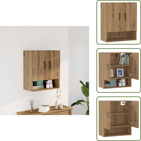 vidaXL Armoire murale chêne artisanal 60x31x70 cm bois d'ingénierie