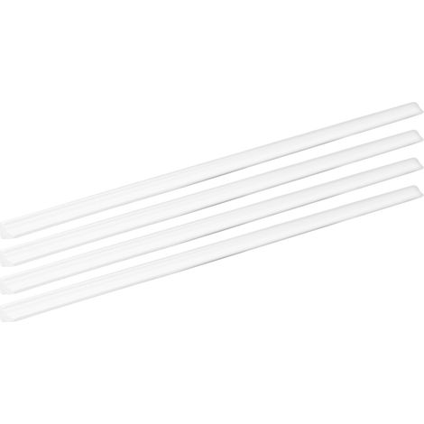 Lot de 4 plinthes décoratives en bouleau blanc, style angle droit, pour maison de poupée à l'échelle 1:12. (1/5)