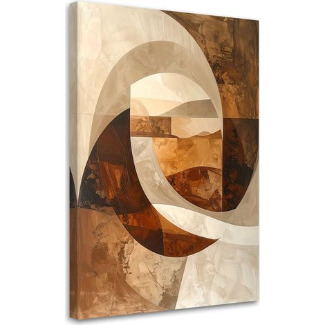 Stampe su Tela, Astrazione geometrica in beige, 60x90 (1/5)