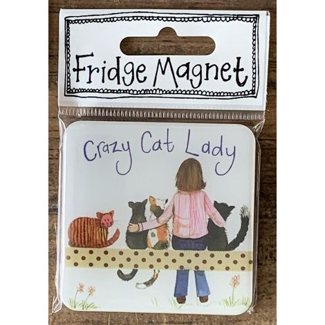 Magnet FM219 Verrückte Katzenlady