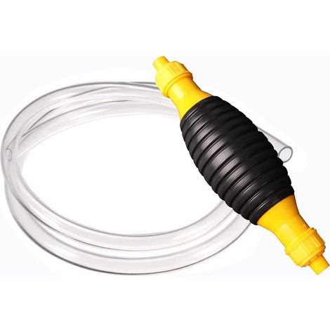Petrol hand pump, fuel transfer pump, 8 mm, 2 m, hand pump, siphon, emergency hand pump, suction for petrol, diesel, oil, water, liquids, aquariums